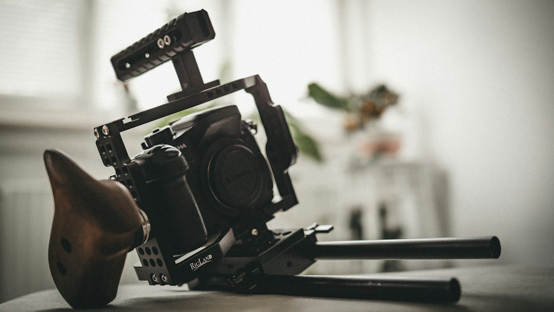 Photography and video production studio setup with camera equipment