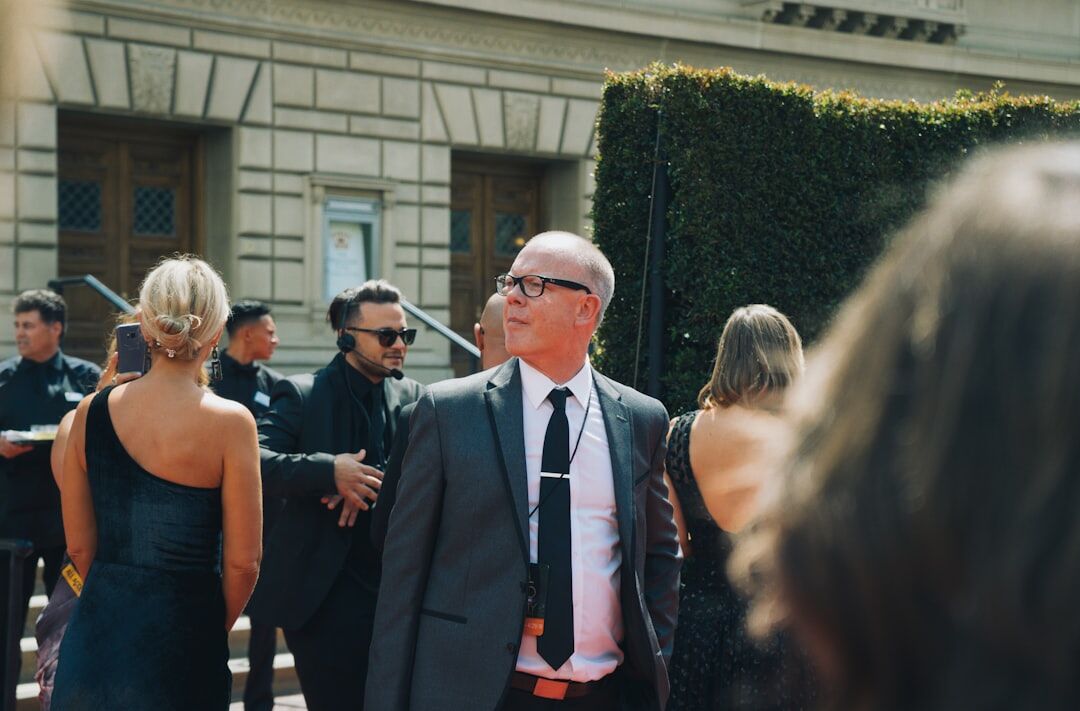 male celebrity tuxedo on red carpet