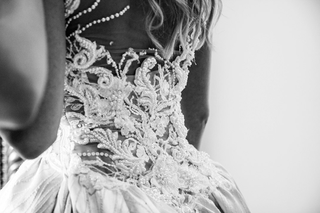 close up jewelry and dress detail